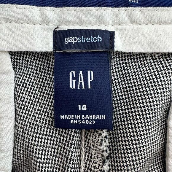 Gap Womens Blue Straight Leg Crop Mid Rise Slash Pocket Cotton Stretch Pants 14 - Picture 7 of 13